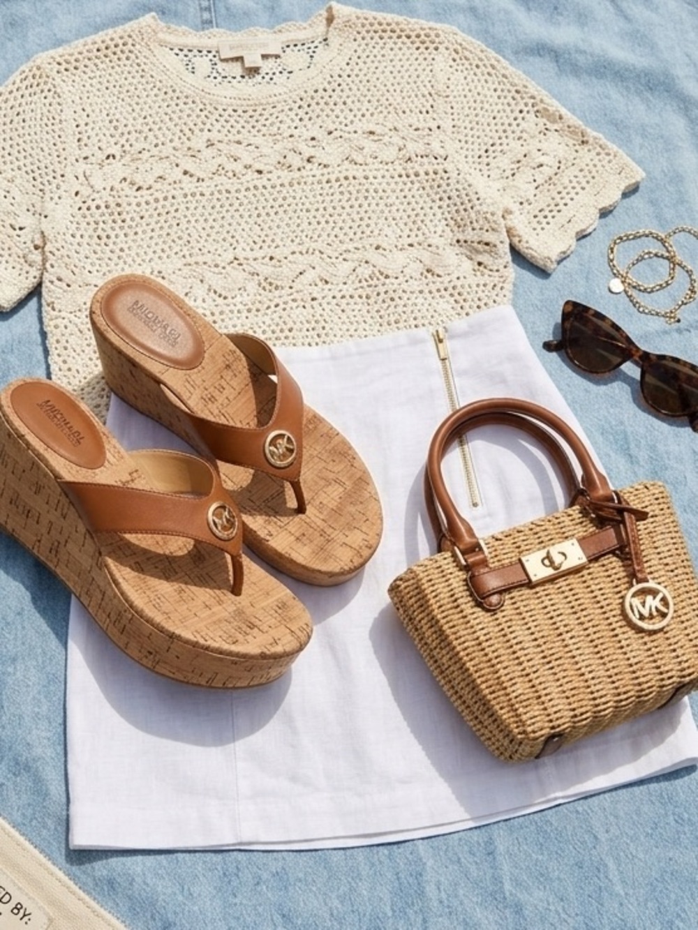 Michael Kors Tan Platform Sandals
